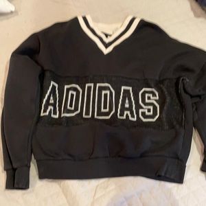 Adidas black crew neck (size small)